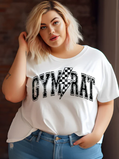 GYM RAT WITH LIGHTNING BOLT