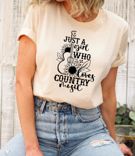 JUST A GIRL WHO LOVES COUNTRY MUSIC