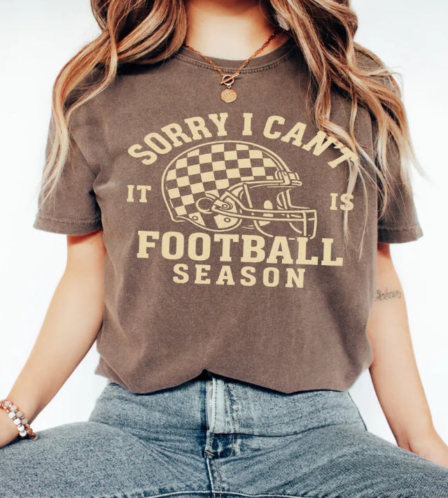 SORRY I CAN'T IT IS FOOTBALL SEASON