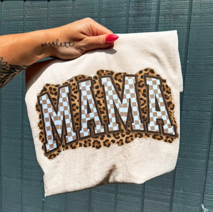 MAMA - CHECKERED AND ANIMAL PRINT
