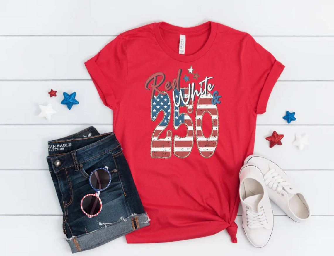 RED WHITE & 250