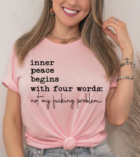 INNER PEACE BEGINS WITH FOUR WORDS