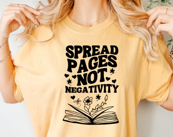 SPREAD PAGES NOT NEGATIVITY