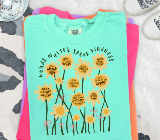 WORDS MATTER SPEAK KINDNESS